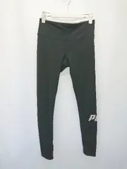 ◇ Θ PUMA プーマ ロゴ レギンス スパッツ サイズS ブラック ホワイト レディース E  【1506180007338】