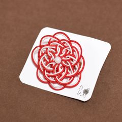花火結びのブローチ