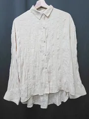 ◇ SLY スライ シワ加工 長袖 シャツ ブラウス サイズF イエロー系 レディース P  【1407260015888】