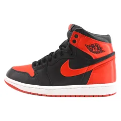 NIKE (ナイキ) WMNS AIR JORDAN 1 RETRO HI OG Satin Bred ウィメンズ エアジョーダン サテンブレッド ハイカットスニーカー ブラック/レッド US11/28cm FD4810-061