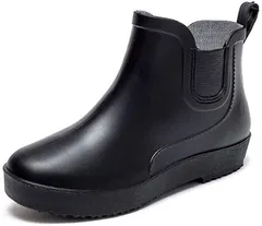 G-tiamo ジーティアモ レインブーツ シューズ ショート レディース( ブラック,  23.5 cm)