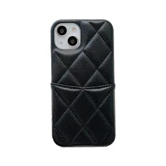 ブラックキルティングiPhone14ケース　新品未使用品即納