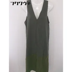 ◇ fifth フィフス バイカラー ノースリーブ ロング ワンピース サイズM グレー カーキ系 レディース  【中古】 【1201070000115】