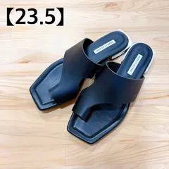 モードエジャコモ サンダル 本革 ブラック 黒 おしゃれ 日本製  新品未使用品 展示品 匿名配送 23.5のサムネイル