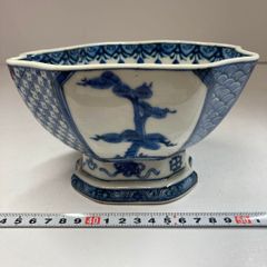 中国 清朝時代 雲龍図 青華 香合 木箱付 トヒサ 本さ5-0512