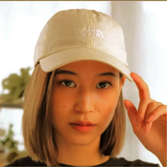 【未開封新品】ノースフェイス　キャップ　男女兼用　フリーサイズ  シール　亜麻色