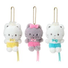 新品 サンリオ マスコットホルダー ぬいぐるみ ねこの会  ニャニィニュニェニョン