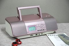 KENWOOD CD/SD/USBパーソナルオーディオシステムCLX-30ピンク(要修理品)