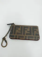 FENDI フェンディズッカ柄　F F柄キーリング付コインケース　カード入れ 楽天市場】FENDI フェンディ ズッカ柄 チェーン付 コインケース