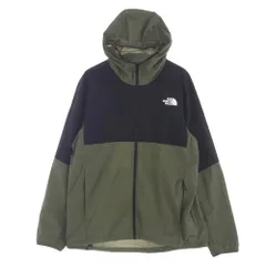 THE NORTH FACE ノースフェイス NP72070 Anytime Wind Hoodie エニータイム ウィンド フーディ ジャケット ブラック系 モスグリーン系 XL【中古】