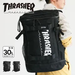 【新品】 スクエアリュック レディース バックパック 大容量 デイパック 30l リュック 通学 女子 オシャレ 男子 機内持ち込み サイズ 旅行バッグ リュックサック ブランド ロゴ プリント かっこいい スラッシャー THRASHER r1930のサムネイル