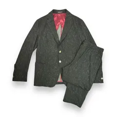 国内正規 EMPORIO ARMANI シアーサッカー セットアップ スーツ テーラードジャケット スラックス イージーパンツ エンポリオアルマーニ 65839A 65840A4のサムネイル