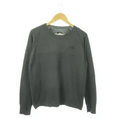 ザノースフェイス THE NORTH FACE 成型丸編みニット 長袖ニット セーター ロゴ フィンガーホール アウトドア L グレー NT61806 /AO15 ■GY35のサムネイル