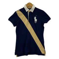 RALPH LAUREN SPORT ラルフ ローレン スポーツポロシャツ size S/ネイビー×ベージュ×ホワイト