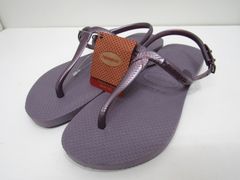 【未使用品】Havaianas　ビーチサンダル　24／25cm　タグ付き　パープル