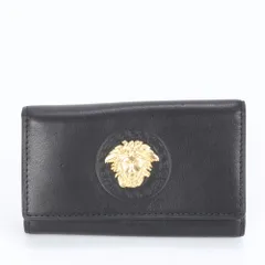 【極美品】ヴェルサーチ　6連キーケース　メデューサ　レザー　ブラック 正規品 ヴェルサーチ Versace 6連キーケース メドゥーサ Medusa