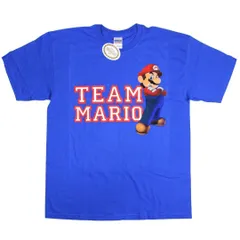 【L】00s 新品 デッドストック スーパーマリオブラザーズ MARIO TEAM Tシャツ ©2009