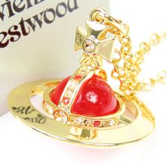 100980 Vivienne Westwood ヴィヴィアンウエストウッド オーブ 4.3cm 大型 ラインストーン ペンダント アクセサリー ネックレス