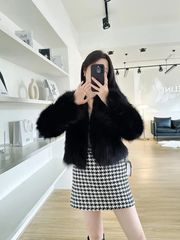 ファーコート レディース ボア アウター ノーカラー ボアジャケット エコファー ショート丈 ふわふわ おしゃれ 防寒コート 冬 ゆったり カジュアル 体型カバー 暖かい 通勤 可愛い 秋冬 yula