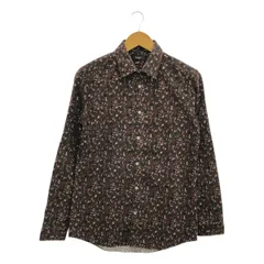 Paul Smith London / ポールスミスロンドン | 花柄 コーデュロイ コットン 長袖 シャツ | M | ブラウン / マルチカラー | メンズ