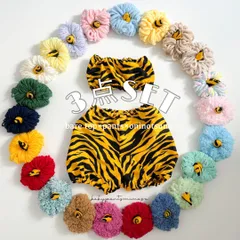 送料無料 3点セット 鬼のパンツ ベアトップ 鬼のツノ ハンドメイド 節分 ハロウィン  節分衣装 ハロウィン仮装 ベビー キッズ