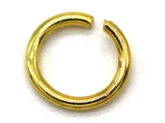 丸カン(直径 10mm線形0.9mm)(ゴールド)(100個)