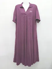◇ FILA フィラ 半袖 膝下丈 ワンピース サイズM パープル レディース P  【1406240031276】のサムネイル