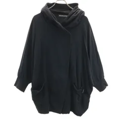 mercibeaucoup. メルシーボークー 長袖 ドルマンスリーブ フーディー カーディガン 1 ブラック レディース 古着