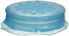 Blossom Mason and Canning Jar Sipping and Drinking Lid Caps Silicone For Wide Mouth Size Mason Jars 4-Inches; Blue; 1 Lid by Spice