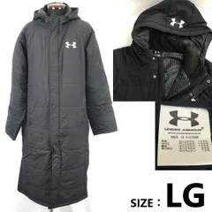 UNDER ARMOUR/アンダーアーマー★ベンチコート【メンズLG/black/黒】サッカー/野球/スポーツ観戦/Coat/Jacket/Jumper◆cBH935<sale>