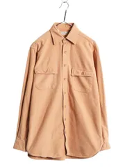 【お得なクーポン配布中!】 80s USA製 エルエルビーン コットン シャモア クロス シャツ メンズ L 程/ 80年代 ヴィンテージ LLBEAN アウトドア 長袖シャツ ネルシャツ