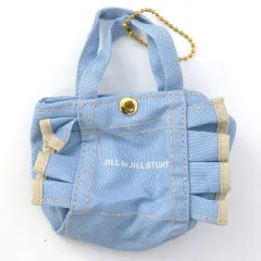 【中古】キーホルダー ブルー 「JILL by JILL STUART ミニフリルトートバッグキーホルダー」