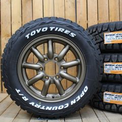 200系 ハイエース 車検対応 ファブレス BARONE MC-9 16in TOYO オープンカントリーRT 215/65R16 ホワイトレター タイヤ 4本SET