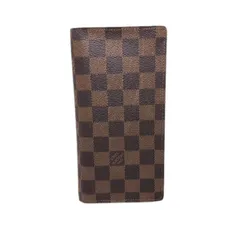 ルイヴィトン N60017 ダミエ カード用ポケット付札入れ ポルトフォイユ・ブラザ 二つ折り財布 LOUIS VUITTON