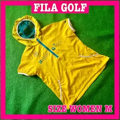 FILA GOLF フィラゴルフ 半袖 ハーフジップ パーカー ナイロンジャケット M