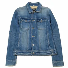 バーバリーブラックレーベル BURBERRY BLACK LABEL デニムジャケット ジージャン ブルゾン 裏地チェック L ブルー/7YBA11 メンズのサムネイル
