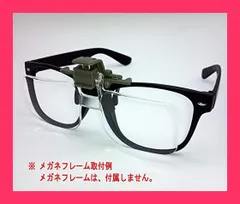 【スタッフおすすめ！】【IDHIA】 クリップ式 ルーペ 跳ね上げ式 めがねルーペ メガネ型 拡大鏡 2倍 ハード眼鏡ケース クロス付 跳ね上げ式ですので眼鏡をかけ替える必要がありません