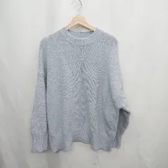 ◇ ⊇ ZARA ザラ 長袖 ニット サイズM ブルー レディース E  【1502180070402】