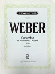 ウェーバー 小協奏曲 変ホ長調 Op.26 (クラリネット,ピアノ) 輸入楽譜 Weber Concertino f?r Klarinette und Orchester Es-dur op.26 洋書