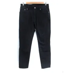 メンズメルローズ MEN'S MELROSE テーパードパンツ アンクル丈 デニム風 3 紺 ネイビー /SM12のサムネイル