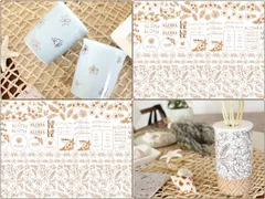 【白磁用】Plumeria＆LOGO Gold プルメリア＆ロゴ レンジゴールド転写紙 A3サイズ　ポーセラーツ　転写紙　ポーセリンアート　ゴールド　金　花　フラワー　南国　ハワイ　サマー　ＨＡＷＡＩＩ