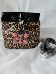 TIPICURREN ティピカレン　レオパード 豹柄　ショルダーバッグ　ブラック
