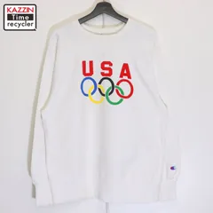 90s USA製 vintage Champion オリンピック リバースウィーブスウェット メンズ 表記Lサイズ