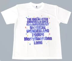 [중고] 의류 로고 (후쿠오카 공연) 공식 드라이 티셔츠 화이트 M 사이즈 [THE IDOLM @ STER CINDERELLA GIRLS 10th ANNIVERSARY M @ GICAL WONDERLAND TOUR !!!]
