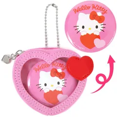 ハローキティ バッジ付きミニポーチ キャラクター大賞第3弾 カラフルハートシリーズ