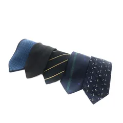 ロベルタディカメリーノ Roberta di Camerino mila schon ミラ ショーン gianfranco ferre ジャンフランコフェレ Aquascutum アクアスキュータム ネクタイ 5点セット まとめ まとめ売り マルチカラー 黒のサムネイル