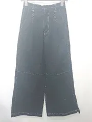 ◇ Θ PAGEBOY ページボーイ カジュアル 裾スリット ワイド パンツ サイズF ブラック系 レディース E  【1507230002624】のサムネイル