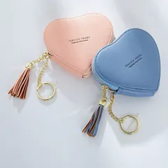 コインケース  カードケース キーケース財布 小物入れ 便利 ハート型 B007