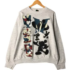 古着 90年代 MICKY UNLIMITED DISNEY ディズニー キャラクタースウェットシャツ トレーナー メンズXL相当 ヴィンテージ/eaa552093