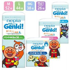 nepia Genki! Big 38枚 (12-22kg) アンパンマン - メルカリ